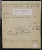 6 items: British miltary, incl 1772 expense doc.