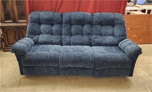 Sofa, Loveseat & Recliner. Sofa size 87"x39"x40"