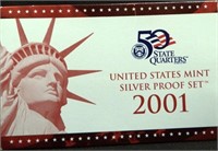 2001 U.S. Mint Silver Proof Coin Set