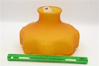 AMBER FROSTED OIL LAMP SHADE