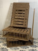 Wooden Chicken Cages 23 1/2” x 35”