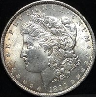 1890 Morgan Silver Dollar Gem BU