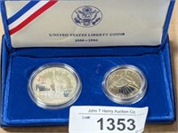 US LIBERTY COIN SET-ELLIS ISLAND HALF DOLLAR, ONE