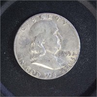 US Coins 1953-S Silver Franklin Half Dollar