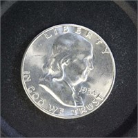 US Coins 1954-S Silver Franklin Half Dollar
