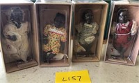R - LOT OF 4 DADDY'S BABIES DOLLS (L157)