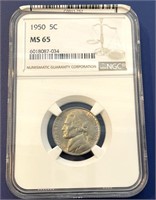 1950 MS 65 Jefferson Nickel