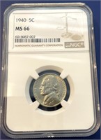 1940 MS 66 Jefferson Nickel