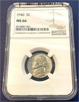 1940 MS 66 Jefferson Nickel