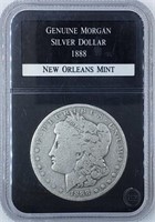 1888-O Morgan Silver Dollar in Case