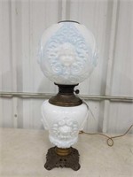 ELECTRIFIED OIL LAMP WITH GLOBE