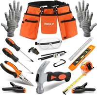 NEW / INCLY 18PCS Kid Hand  Builders' Tool Set,