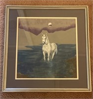Framed Painting of Horse