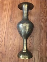 Large brass vase