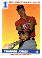 1991 Score #671 Chipper Jones