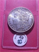 1885 Morgan Dollar Unc