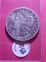 1878 7TF Morgan Dollar VF