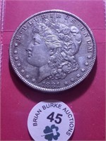 1881 O Morgan Dollar AU