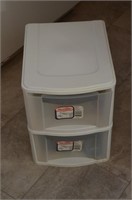 2 Drawer Sterilite Storage with Canning Supplies