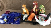 Fisher-Price Dinosaurs, hot wheels track lot