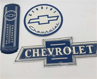 Metal Chevrolet wall decor