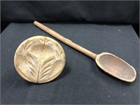 Primitive Butterprint & Wooden Spoon