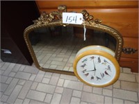 Wall  Mirror, Bird Clock