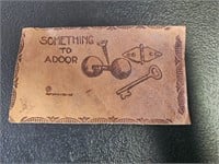Vintage Leather Post Card