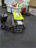 Ryobi 40v 4 ah battery and charger