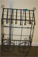 Wire Cart Plant Stand