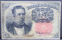 Genuine 1874 10 cent fractional note