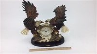 American Spirit Polyresin Eagle Clock