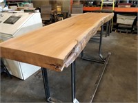 Custom Live Edge Bar - 4" Thick Top