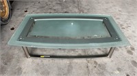 Glass Top Coffee Table (48"W x 28"D x 13"H)