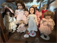 8 Assorted Dolls