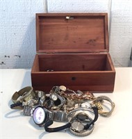 Lane Cedar Box with Assorted watches