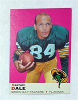 1969 Topps Carroll Dale Packers Card #77