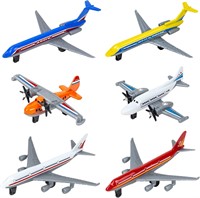 Toy Airplane 6 Pack  Diecast Alloy Planes for Kids