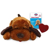R1664  Snuggle Puppy Heartbeat Stuffed Toy - Brown