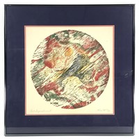 Gracie Rose McCay, Framed Woodcut Lost Lagoon II