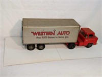Marx Western Auto Toy Tractor Trailer 25 In Long