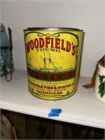 Woodfields Oysters Tin - 1 gal.