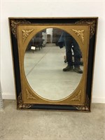 Fantastic Regency Style Mirror Wall Hung Black