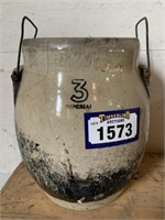 Antique 3 Gallon Sauerkraut Pot c/w Lid with
