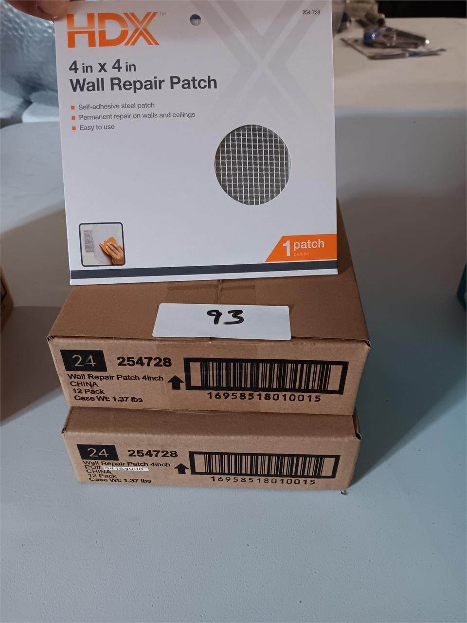 wall repair patches, 2 pack of 12