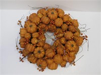 16 Inch Pumpkin Themed Centerpiece/Wreath