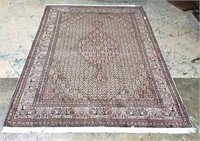 Handmade Area Rug with Fringe Ends