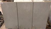 Gray laminate top cabinets