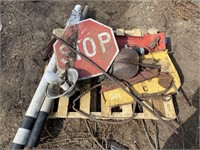 STOP SIGN, MISC. STEEL