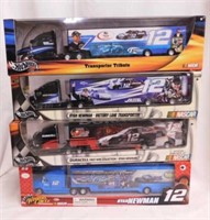 4 new Ryan Newman #12 diecast semi trucks &